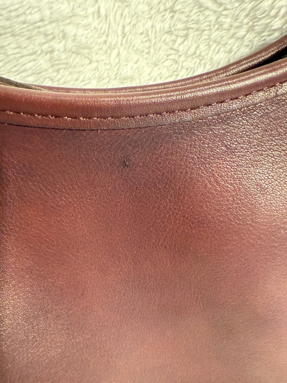 Vintage Coach Ergo Hobo 9020 Deep Burgundy Leather Shoulder made in USA - Picture 10 of 10